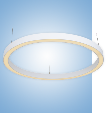 Светильник кольцо светодиодное Ring серия vs-ds-Ring-60 в белом корпусе